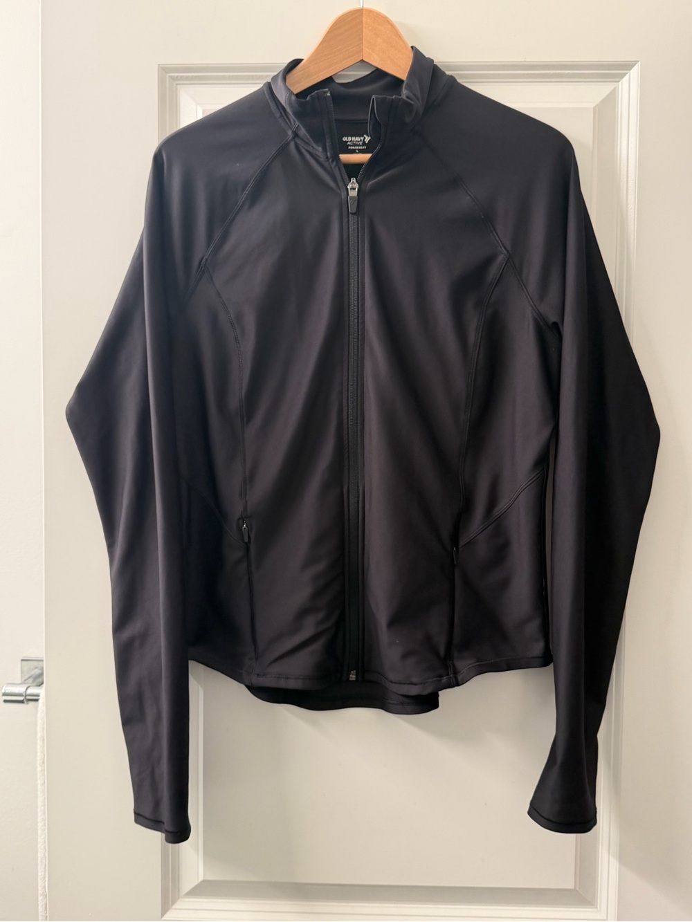 Old Navy Black Lightweight Full-Zip Utility Jacket